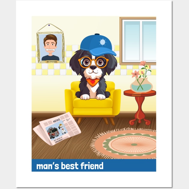 Man's Best Friend - for kids Wall Art by JAHudson